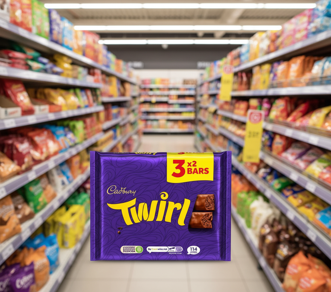 20 x Cadbury Twirl Snacksize 3pk - 129GM