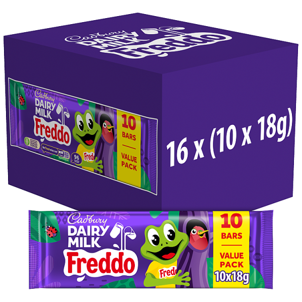 16 X Cadbury Dairy Milk Freddo Chocolate Bar 10Pk - 180Gm