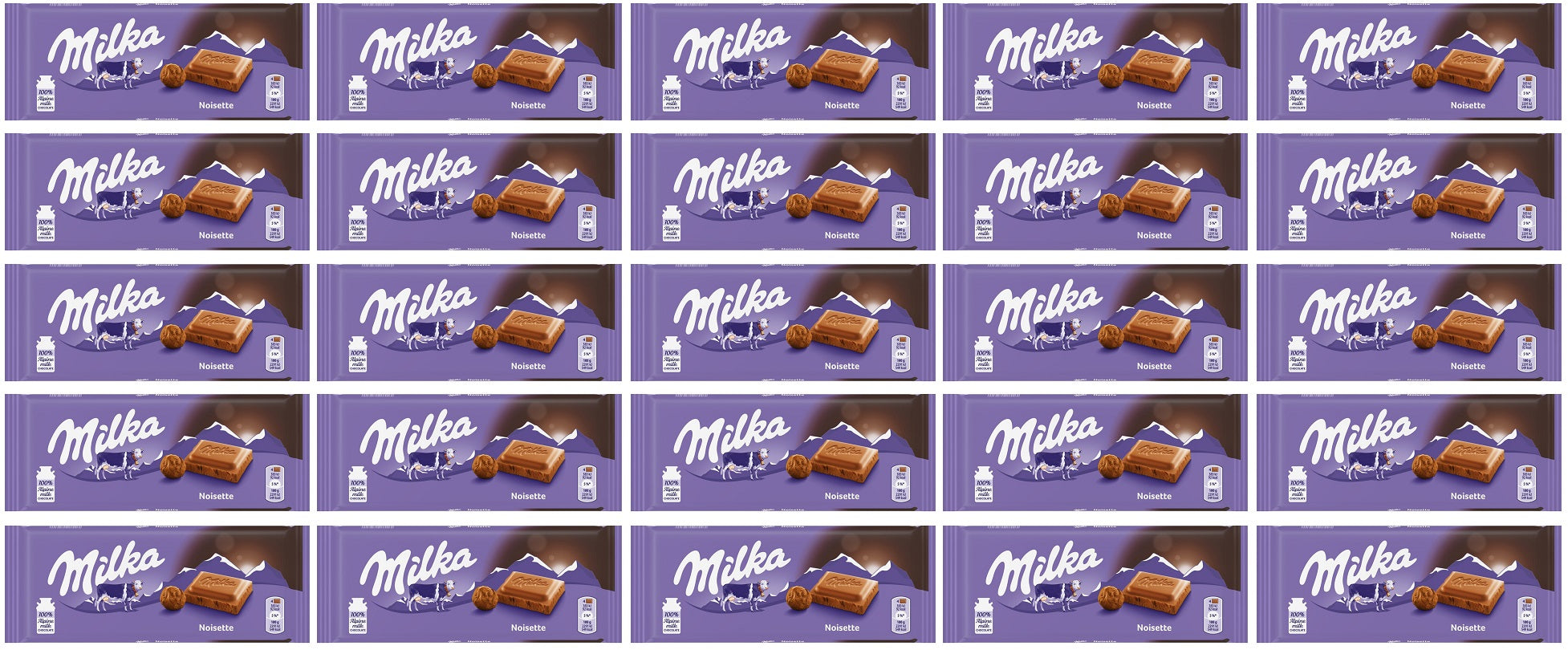 25 x Milka Noisette Large Bar - 90GM