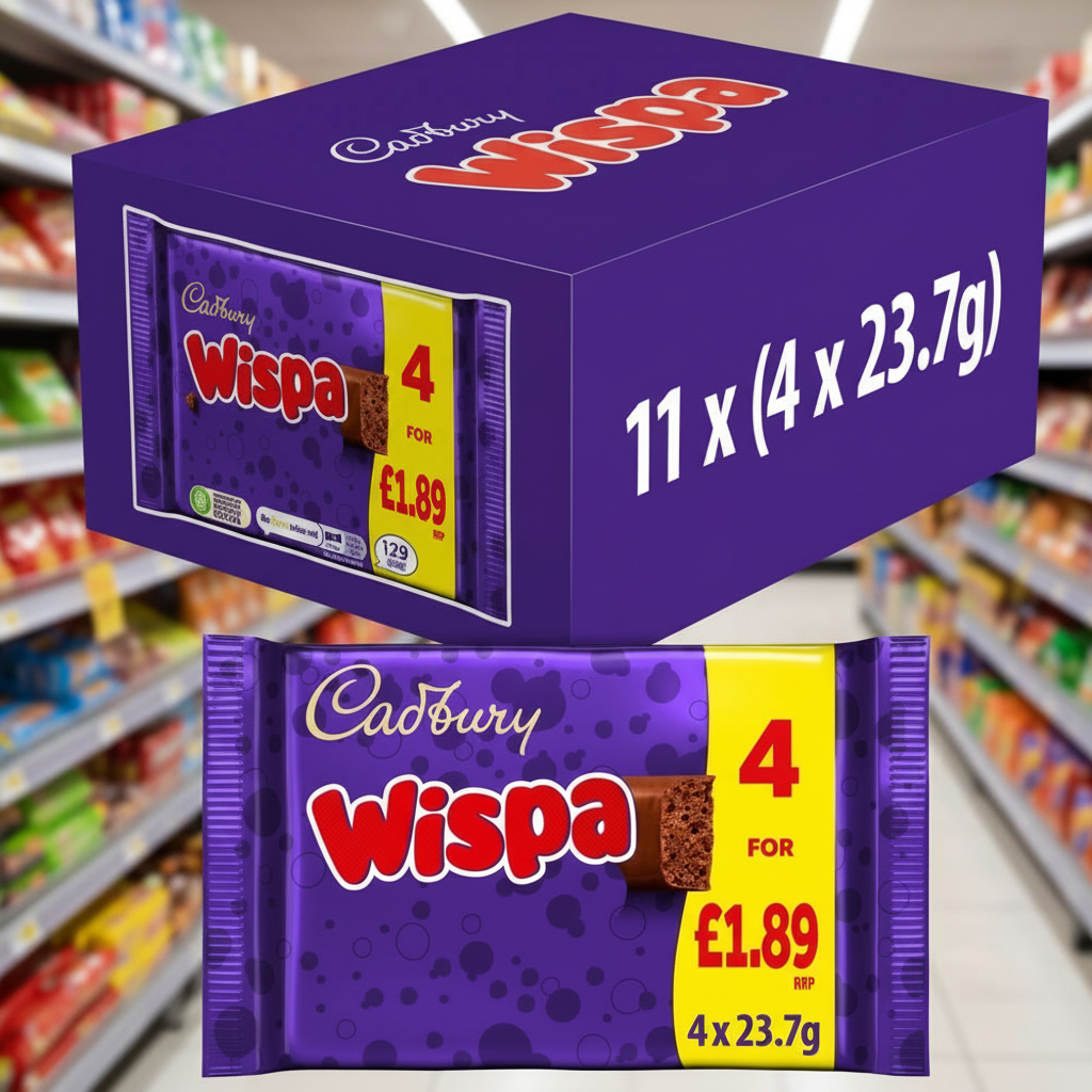 11 x Cadbury Wispa 4pk - 94.8GM