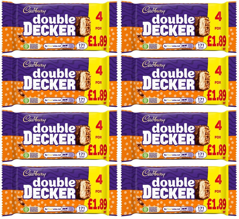 8 x Cadbury Double Decker 4pk - 149.2GM