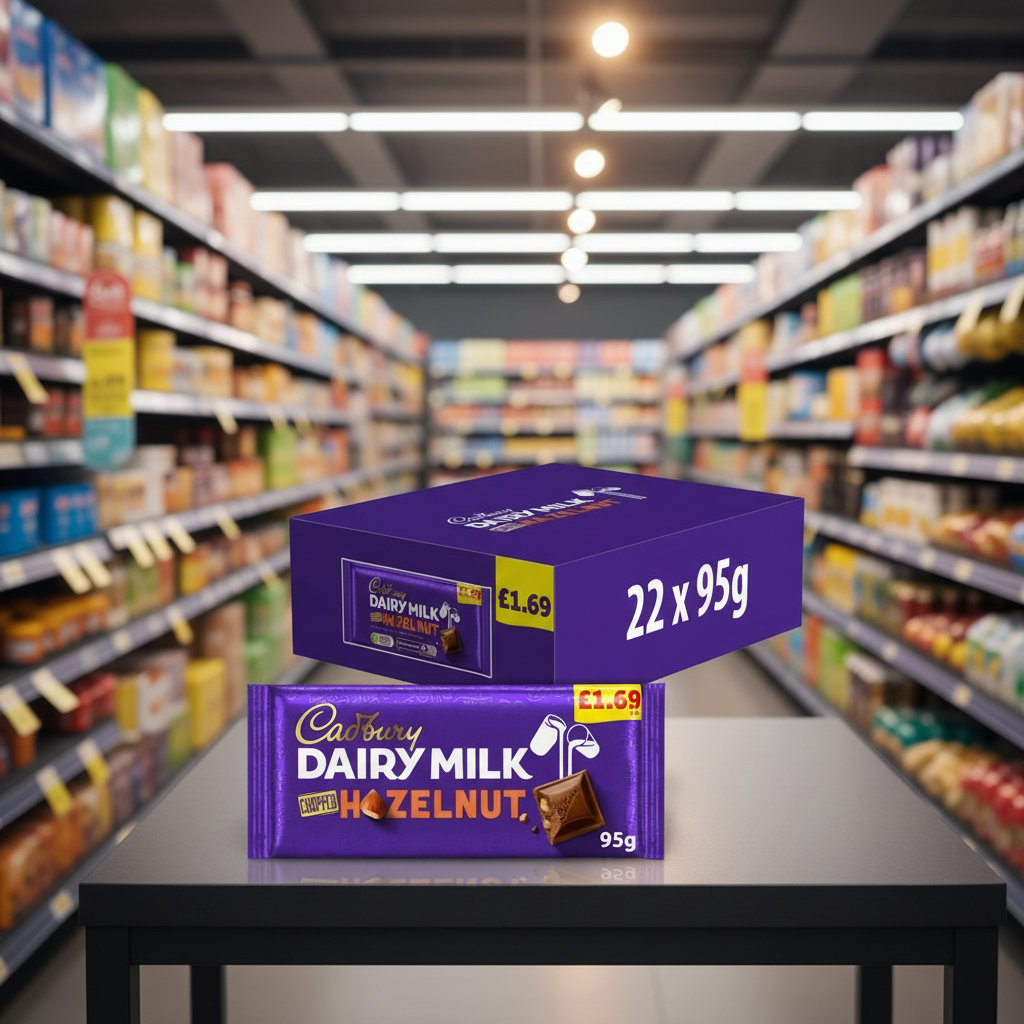 22 x Cadbury Dairy Milk Chopped Nut Bar - 95GM