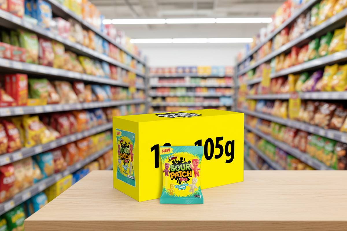 10 X Sour Patch Tropical Sweets Bag - 105Gm