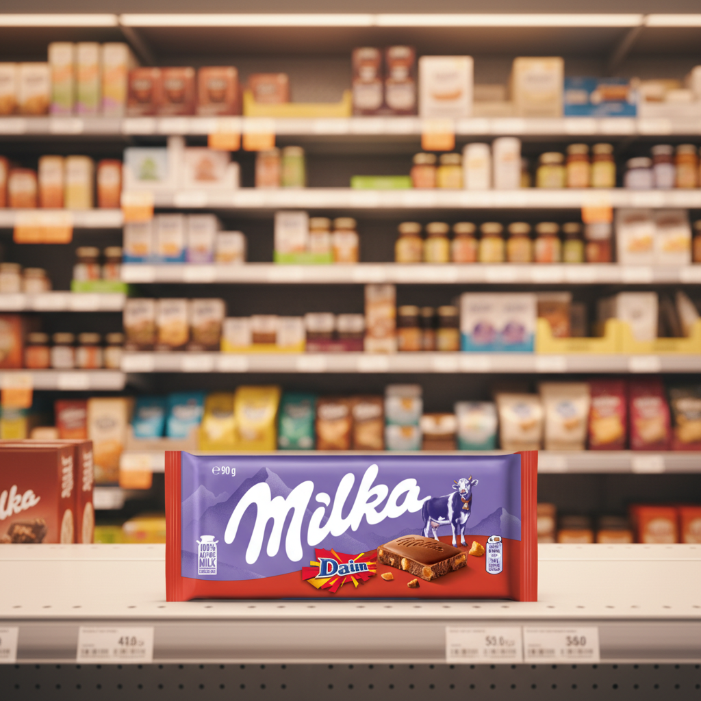 24 X Milka With Daim Large Chocolate Bar - 90Gm