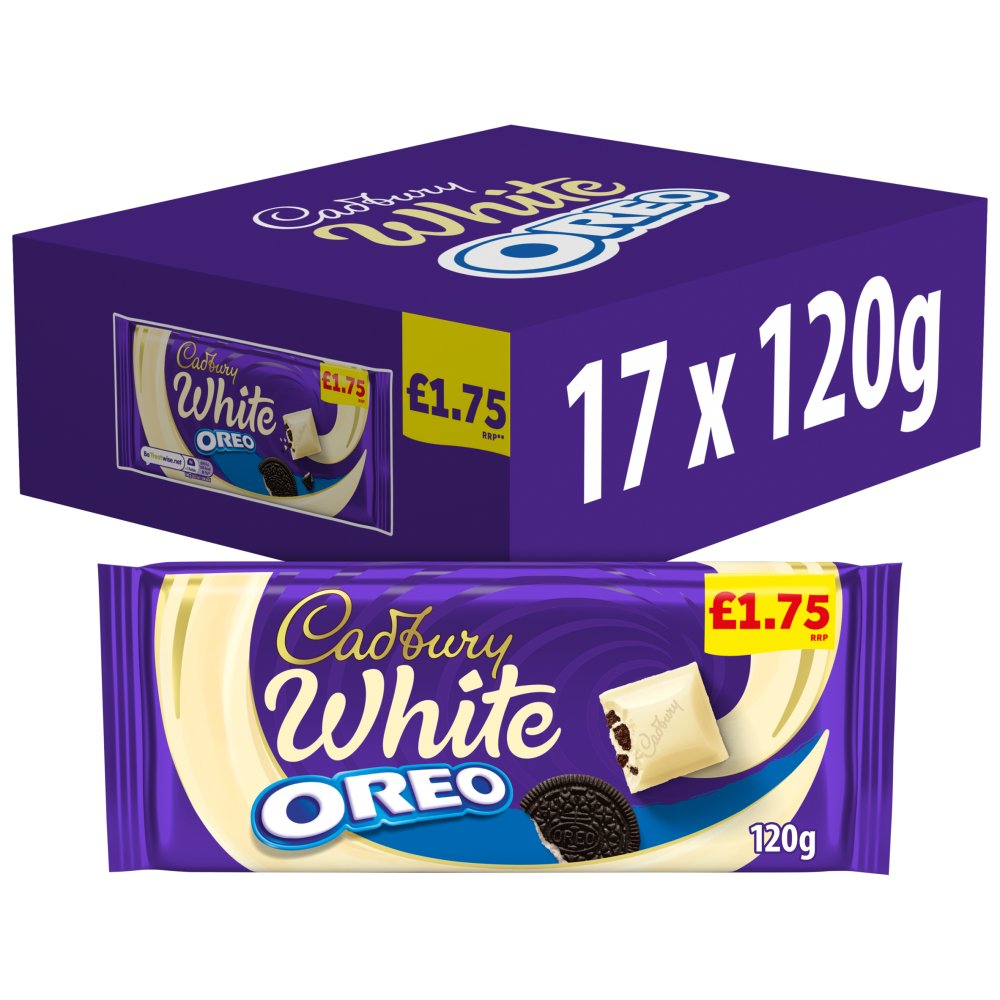 17 X Cadbury White Oreo Chocolate - 120Gm