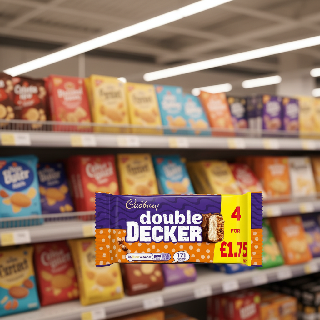 8 X Cadbury Double Decker 4Pk - 149.2Gm