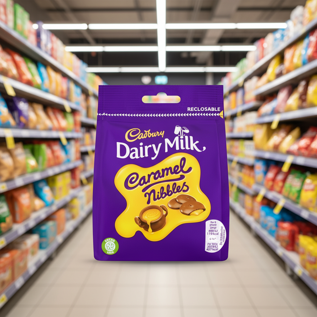 10 x Cadbury Caramel Nibbles 95Gm