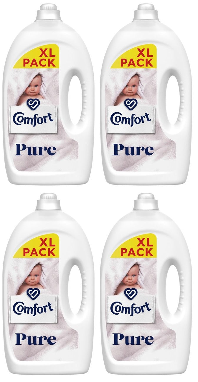 4 x Comfort  Fabric Conditioner Pure 83 Washes 2490 Ml
