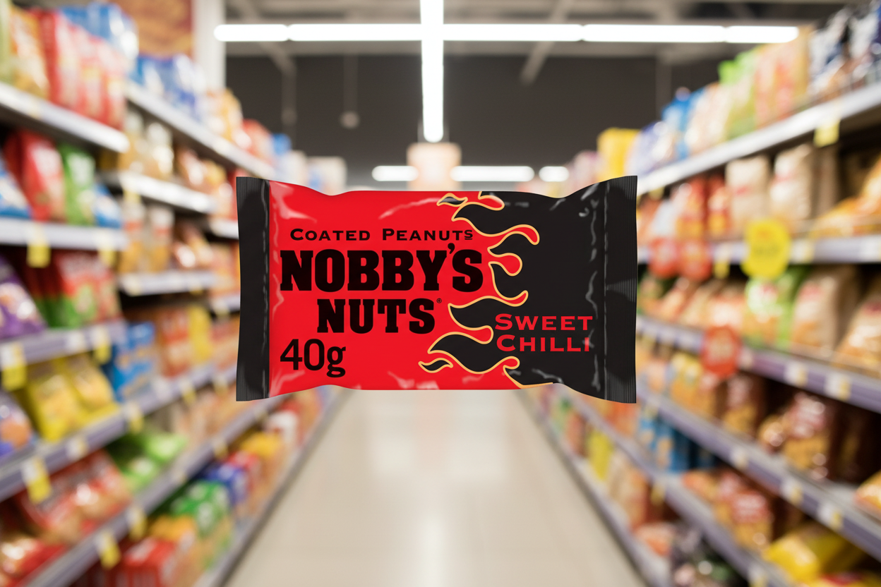20 x Nobby's Nuts Sweet Chilli Flavour Coated Peanuts 40G