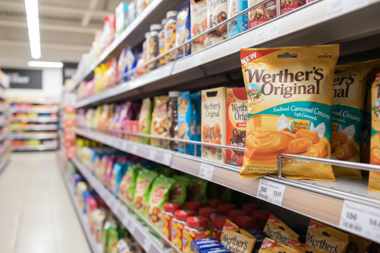 15 x Werther's Original Salted Caramel Cream Soft Caramels 125G