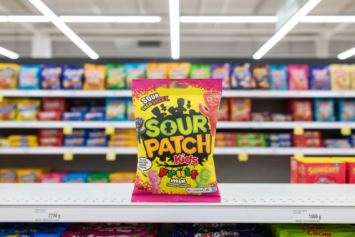 10 x Sour Patch Kids Fruit Mix Flavour Sweets 130G