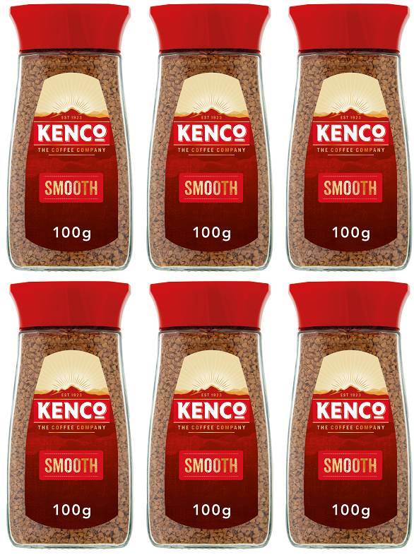 6 x Kenco Smooth Instant Coffee - 100GR