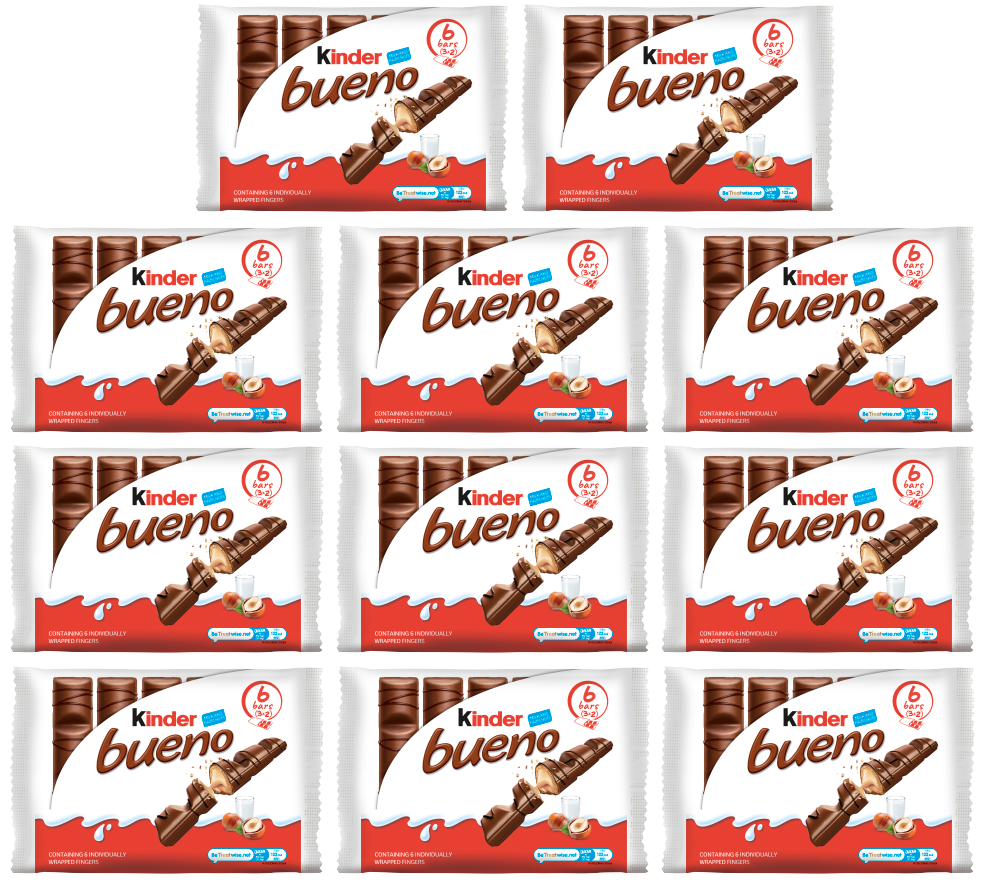 11 x Kinder Bueno Twin 3pk - 129GM