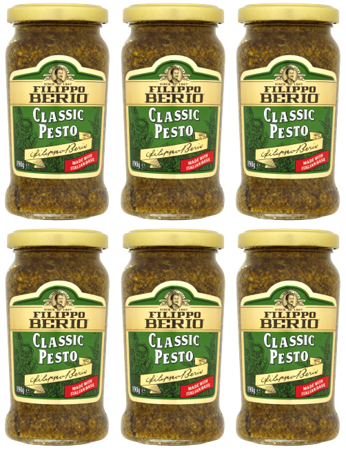 6 x Filippo Berio Classic Pesto (Green) 190Gr