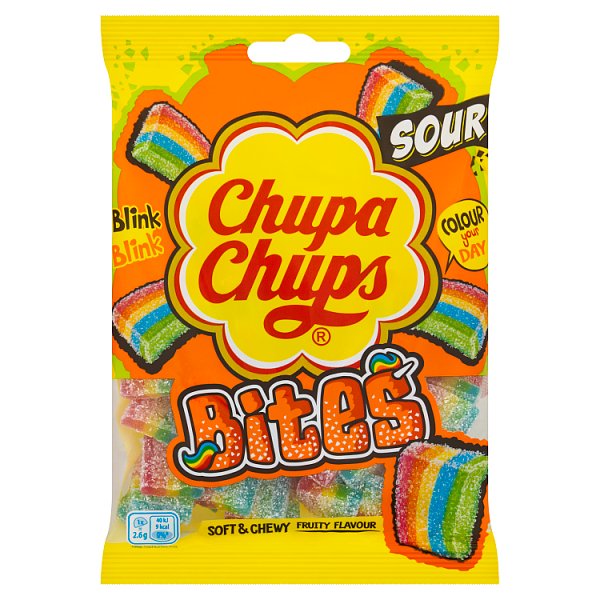 12 X Chupa Chups Sour Bites Bag - 130Gm