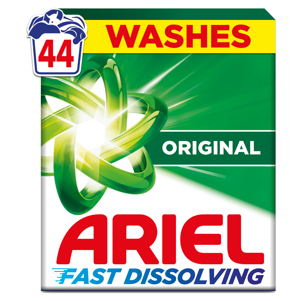 5 X Ariel Powder 44 Wash - 2.2Kg