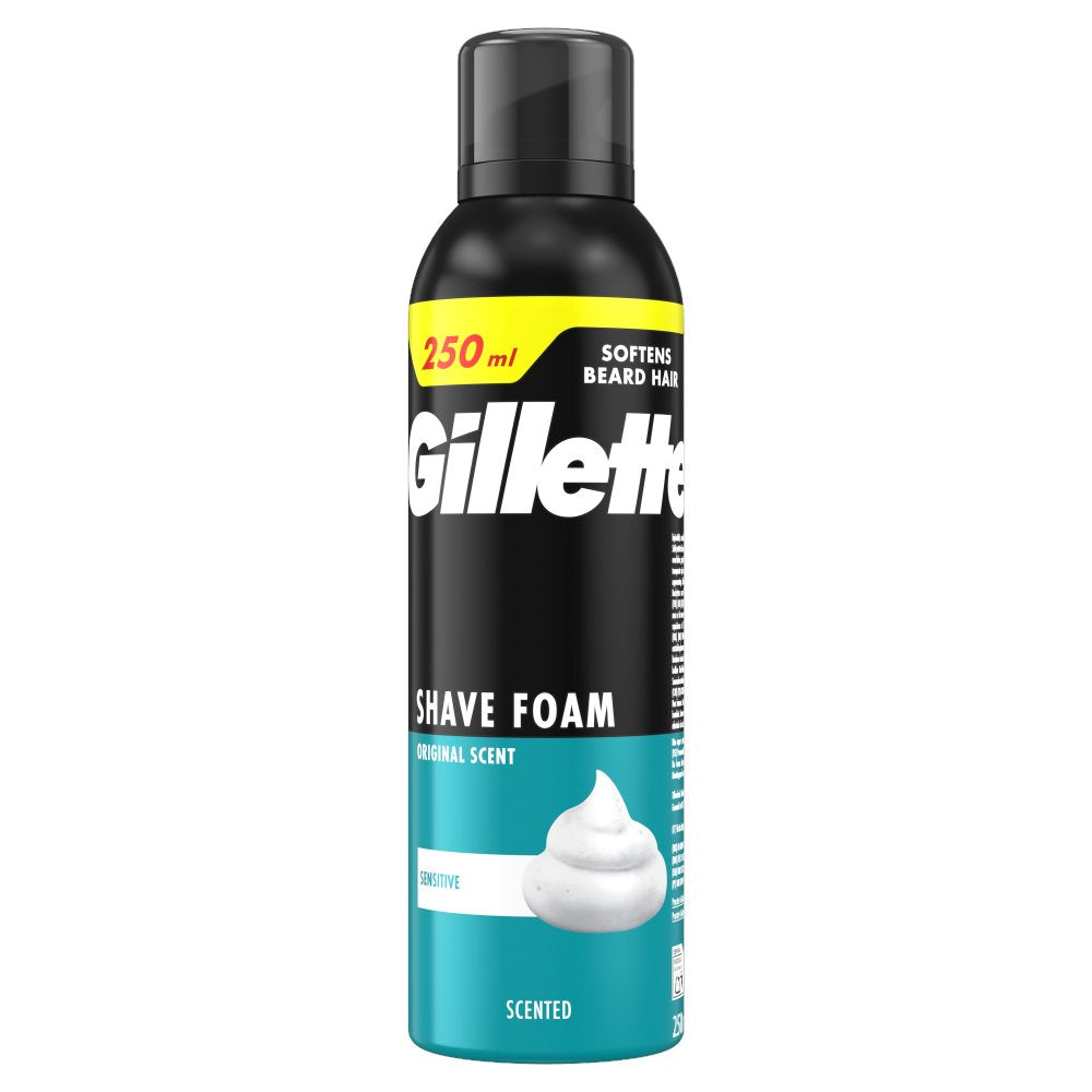 6 X Gillette Shave Foam Sensitive - 250Ml
