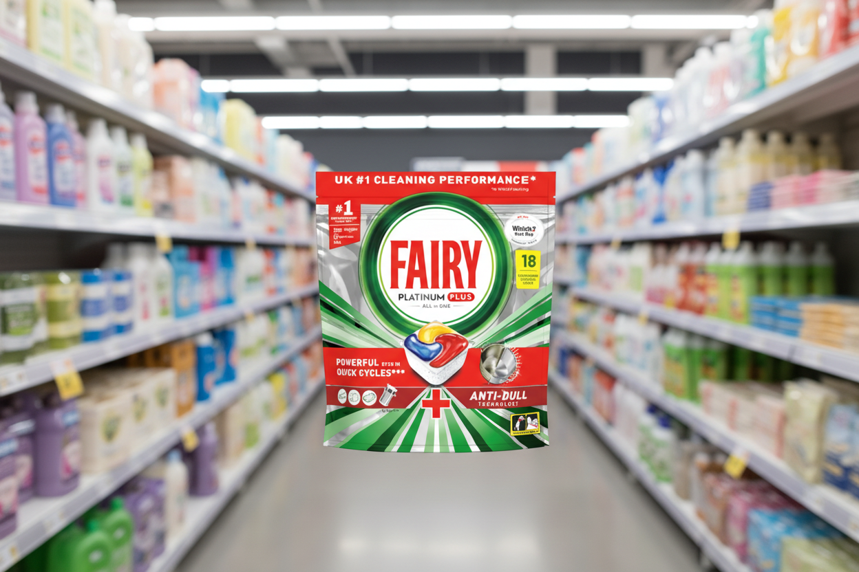 6 x Fairy Platinum Plus Dishwash Tablet Lemon - 18 PACK