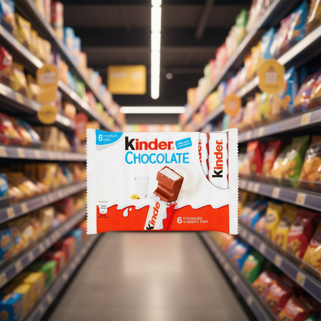20 x Kinder Choc Snack Bar 6Pk 126Gm