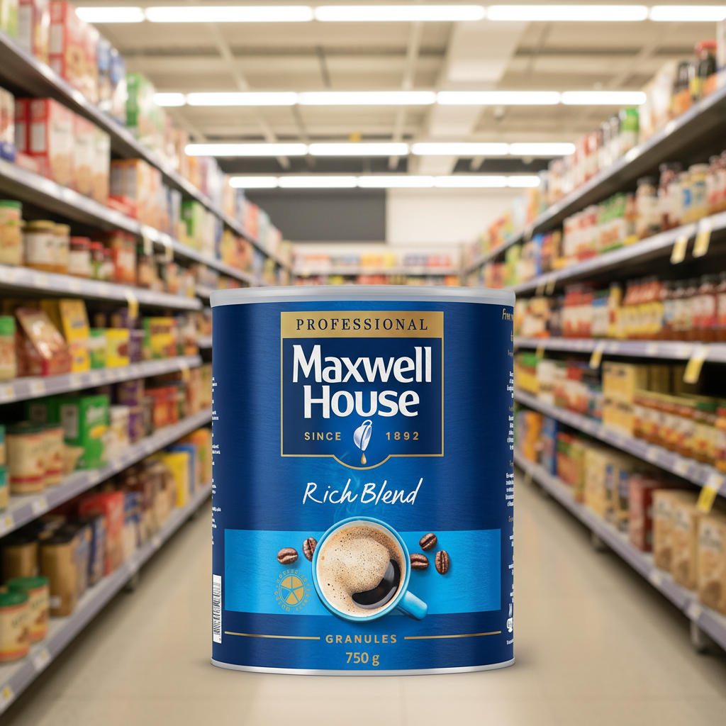 6 x Maxwell House Rich Instant Coffee Tin 750G
