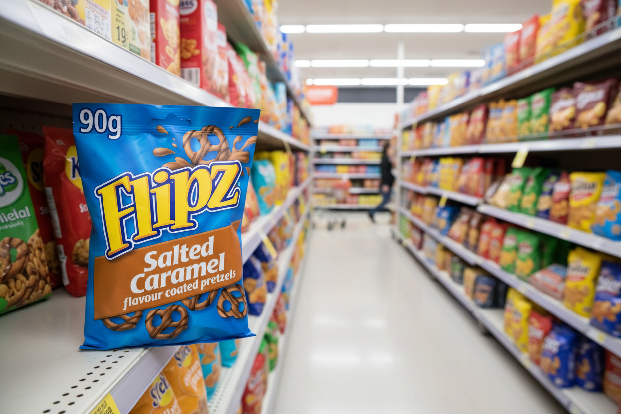 6 x Flipz Salted Caramel Pretzels 90G