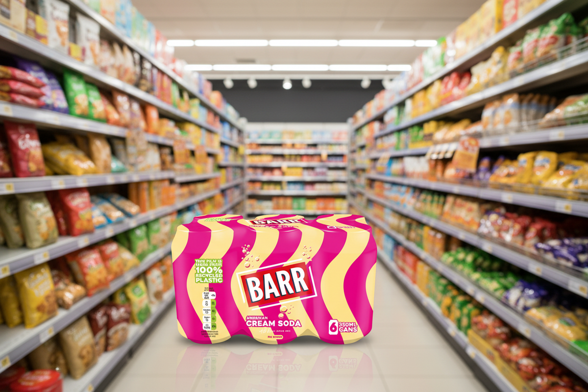 4 X Barr Cream Soda 6Pk Cans (Drs) - 6X330Ml