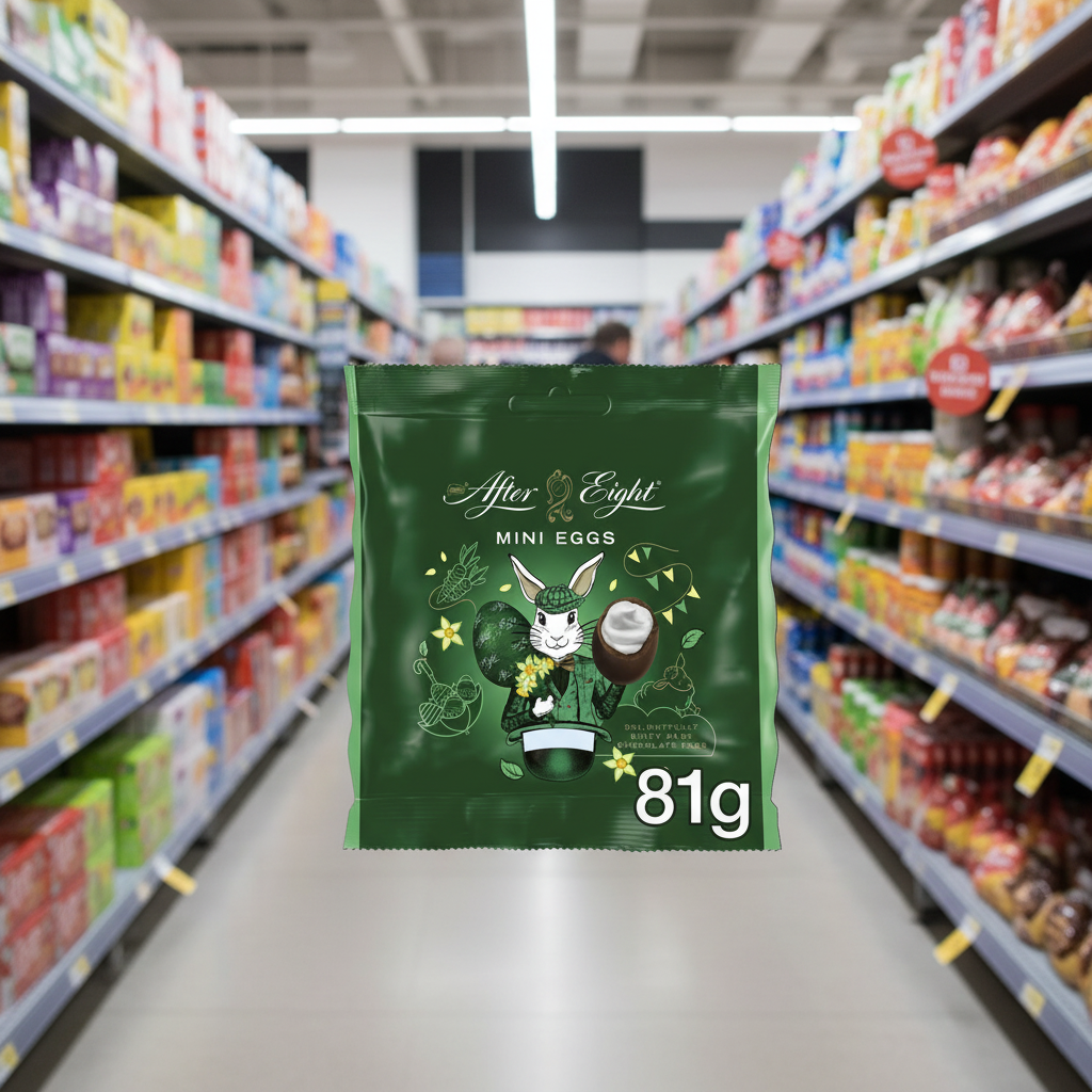 12 x After Eight Dark Mint Choc Mini Eggs Sharing Bag - 81GM