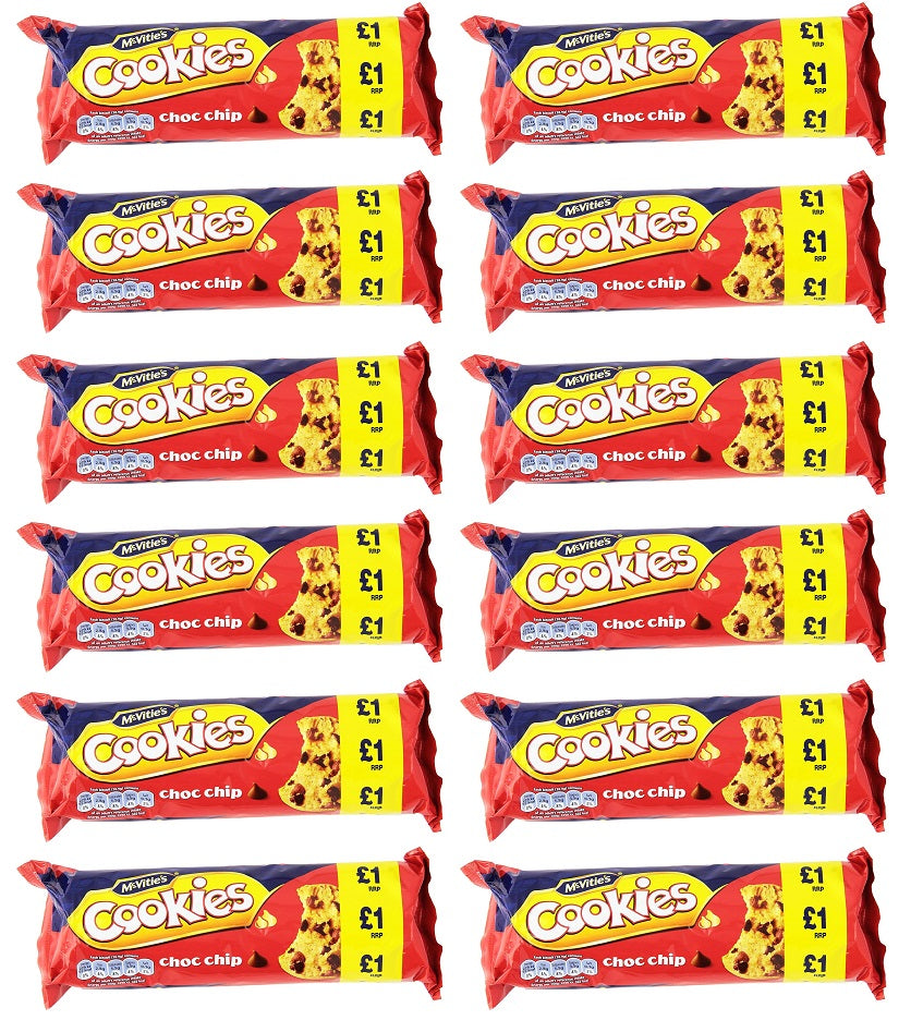 12 x Mcvities Cookies Choc Chip - 150GM