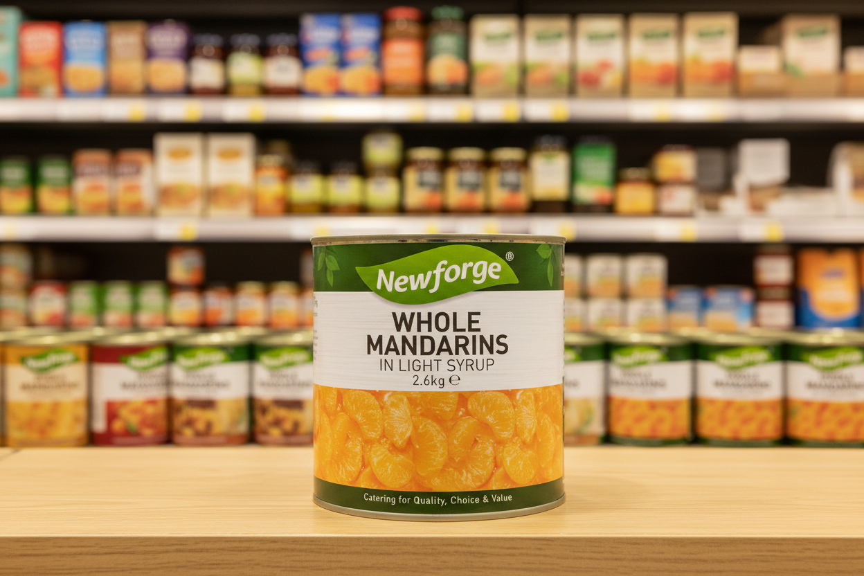 Newforge Whole Mandarins In Light Syrup 2.6Kg