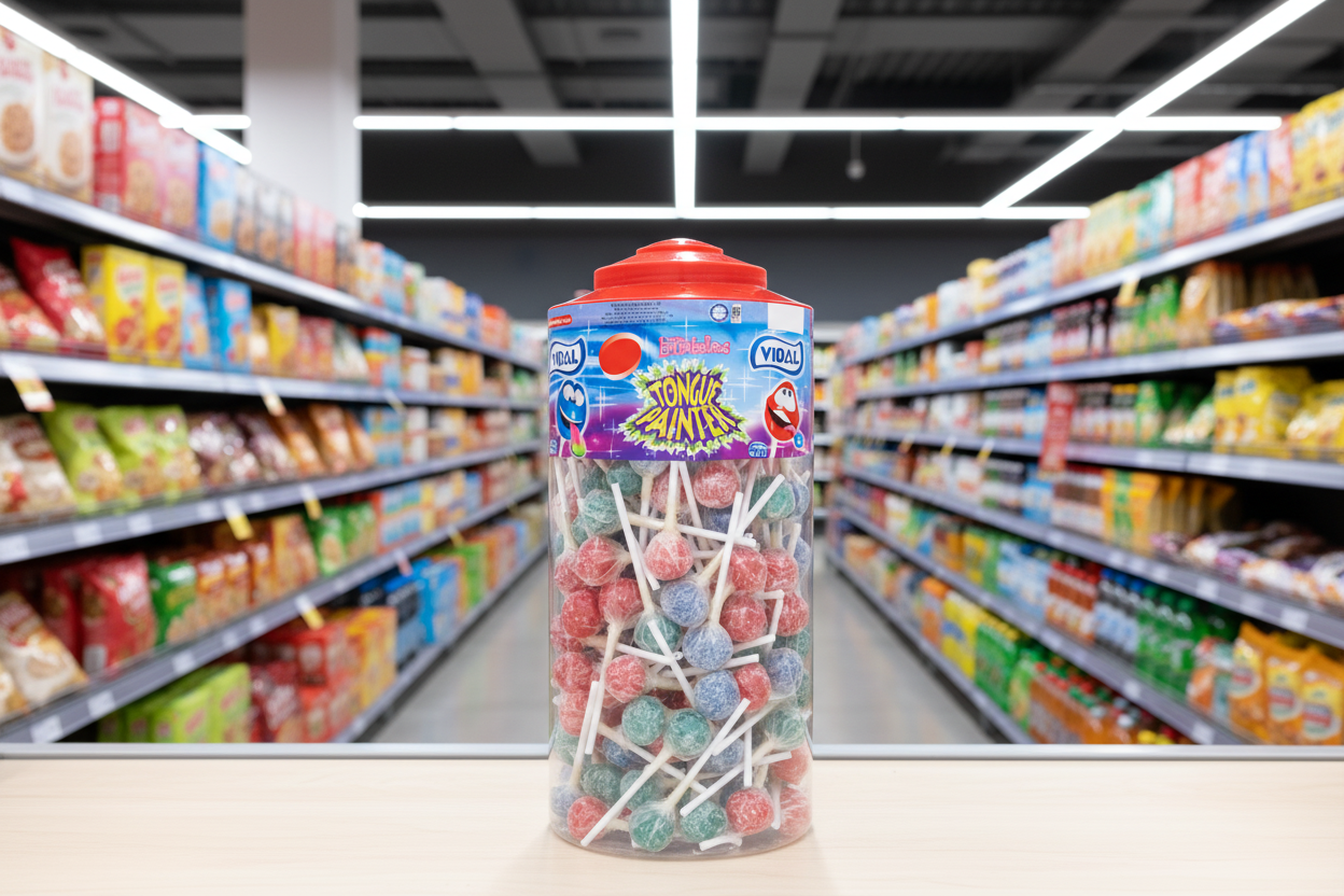 150 x Vidal Tongue Painter Lollies Each