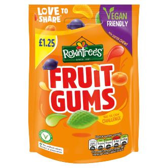 Rowntrees Fruit Gums Pouch - 120Gm