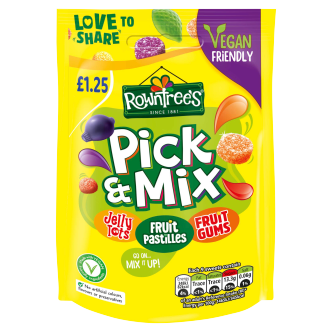 Rowntrees Pick N Mix Pouch Vegan - 120Gm