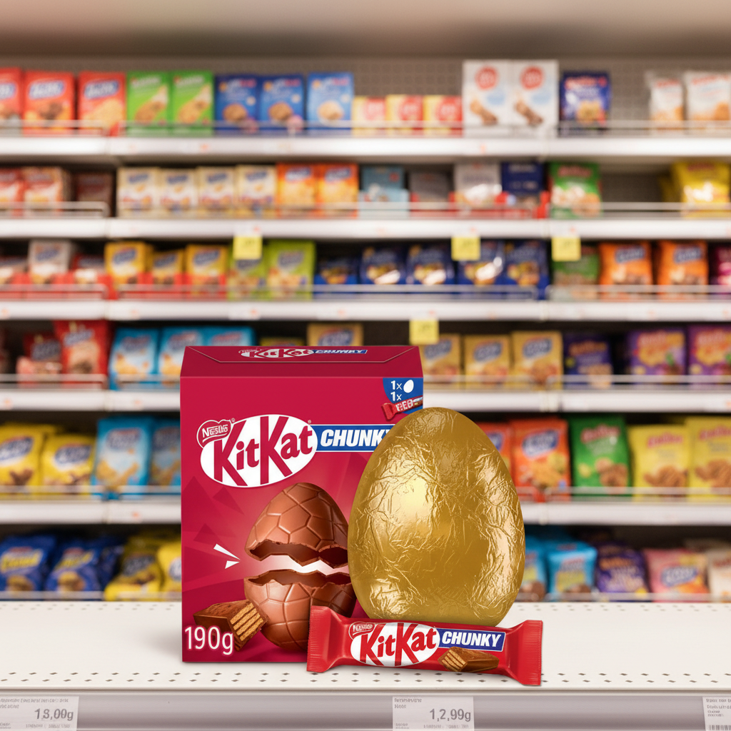 4 X Kit Kat Chunky Large Egg - 190Gm