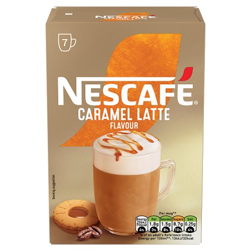 6 X Nescafe Caramel Latte Frothy Coffee Sachets - 119