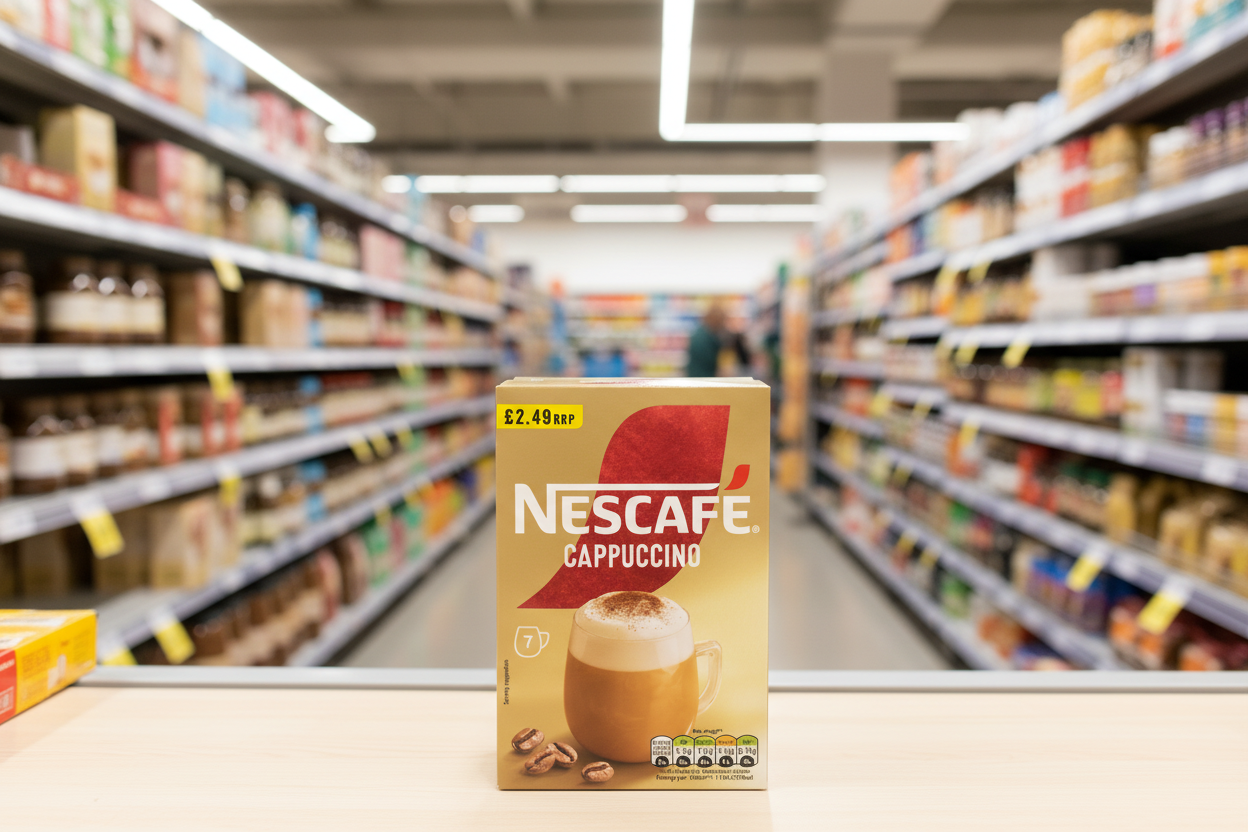 6 x Nescafe Cappuccino Frothy Coffee Sachets   - 108