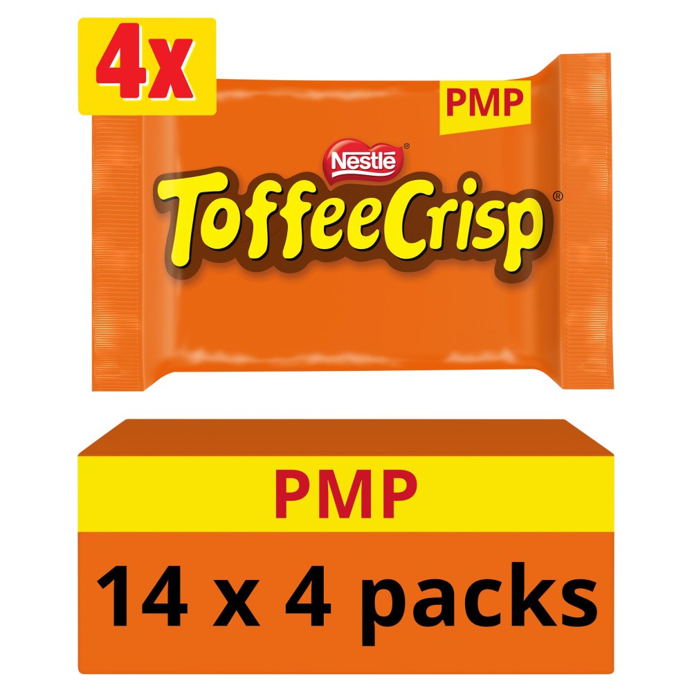 14 X Toffee Crisp 4Pk - 124Gm