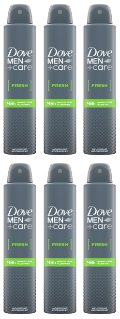 6 x Dove Anti P Men Fresh - 200ML
