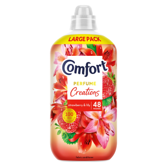 6 x Comfort Creations Strawberry & Lily 48 Wash  - 1440ML