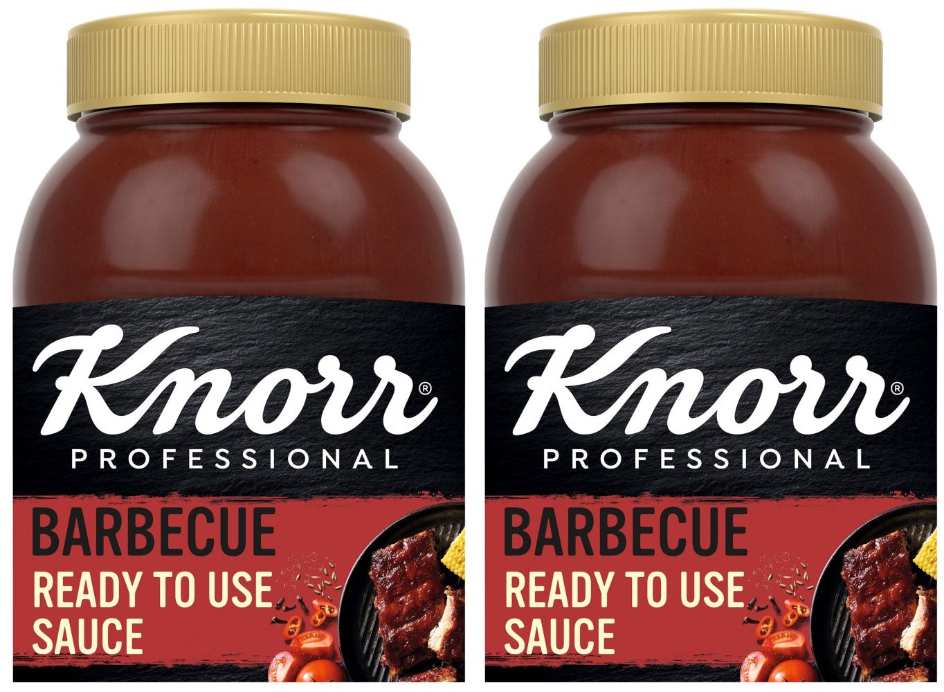 2 x Knorr Professional Barbecue Ready To Use Sauce 2.2L