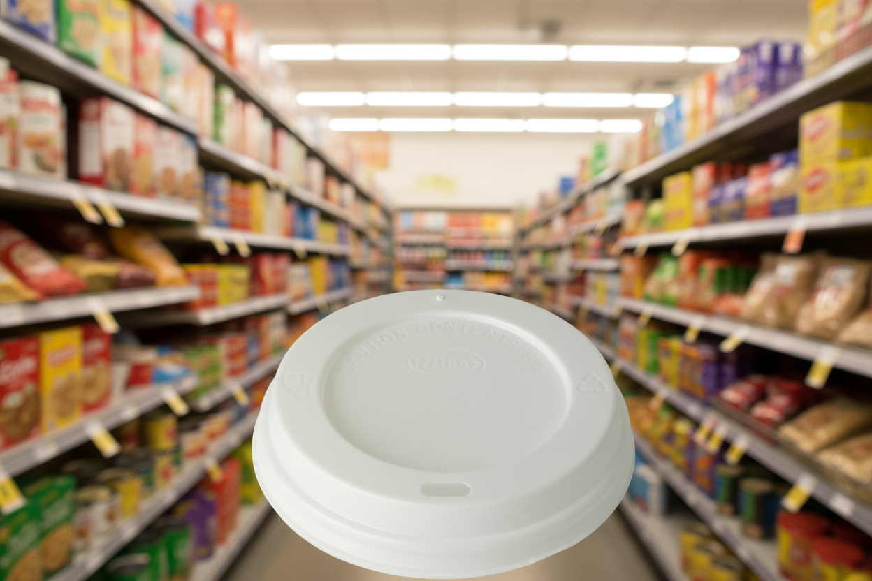 1000 x Cup Sip Lid White - 12-16 Oz