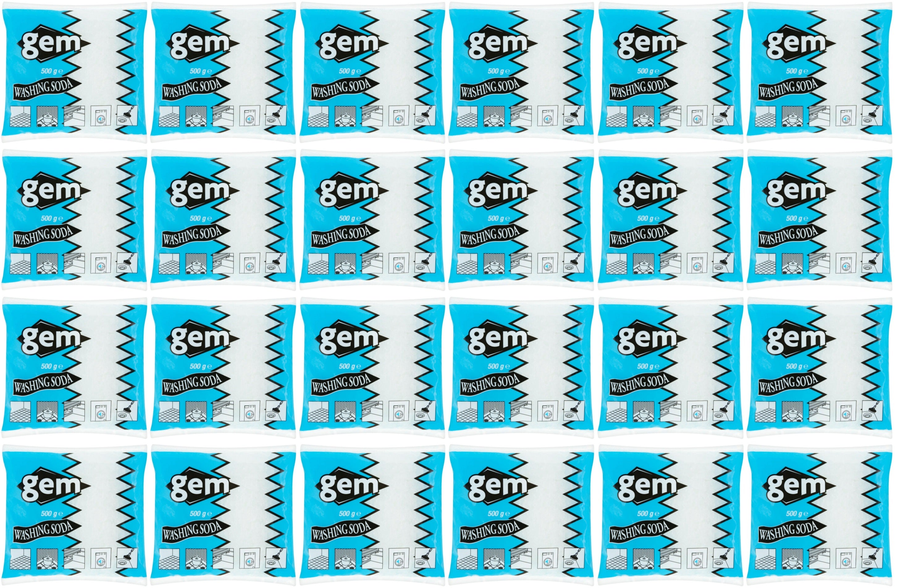 24 x Gem Washing Soda 500G