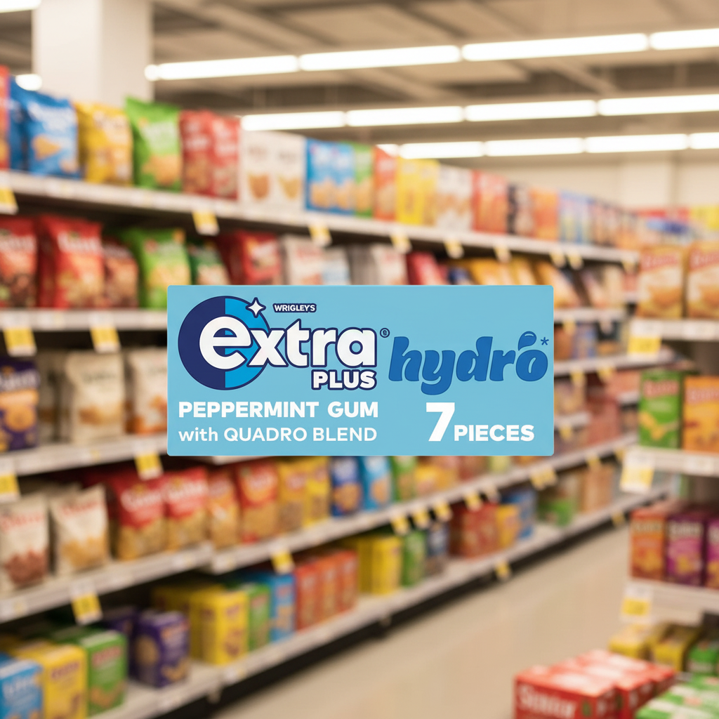 16 X Extra Plus Hydro Peppermint Chewing Gum - 7 Piece