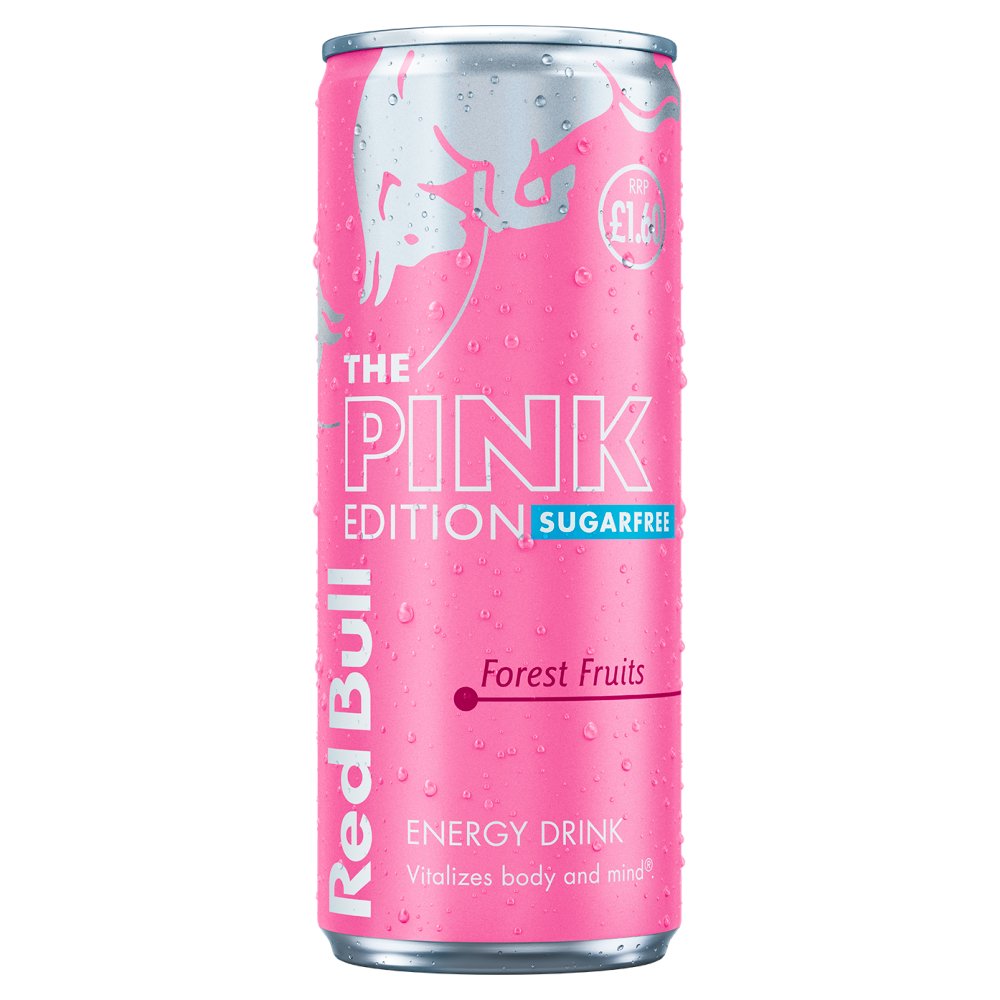 12 x Red Bull Energy Drink Editions Pink Sf - 250ML