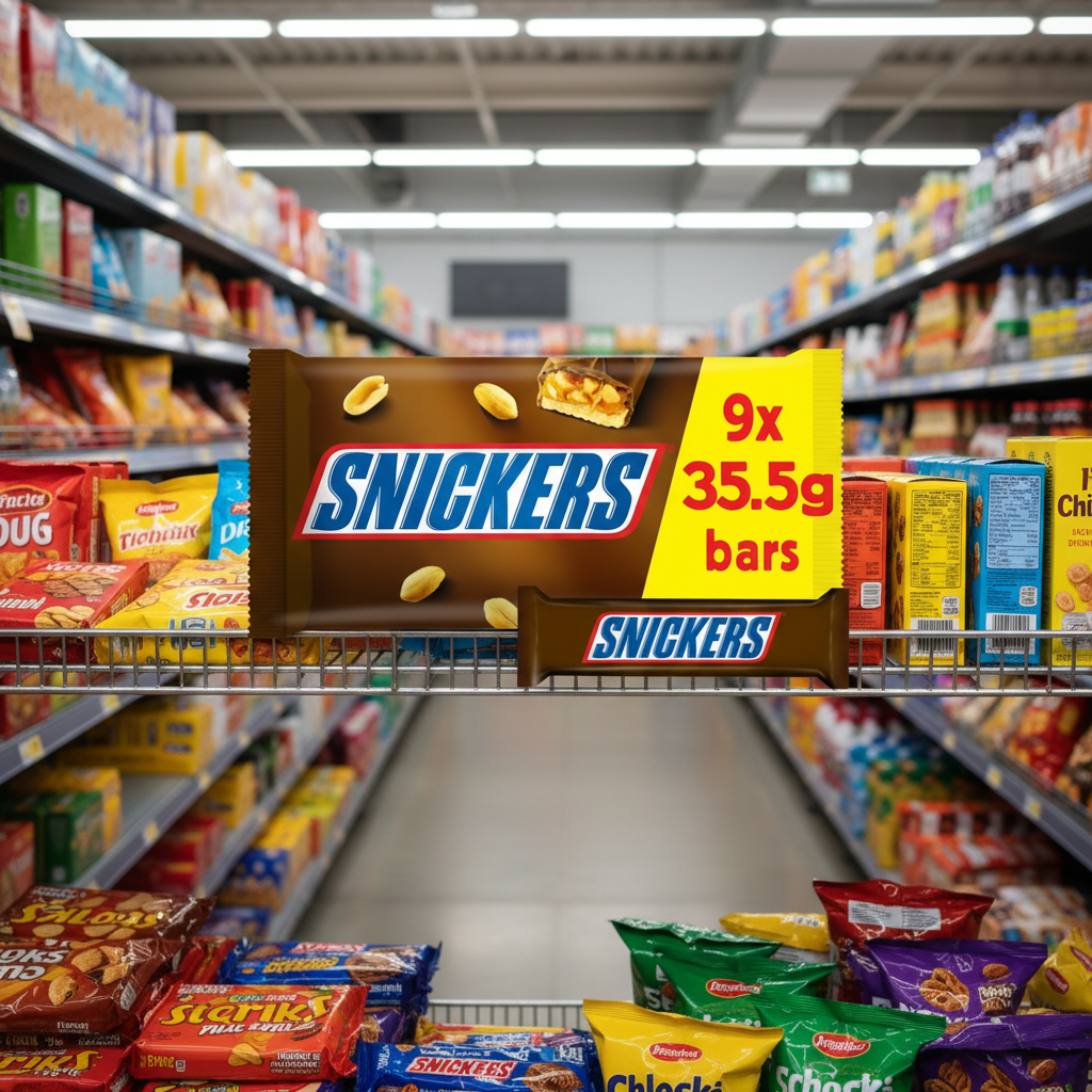 11 x Snickers Chocolate Snack Size Bars Multipack 9 X 35.5G