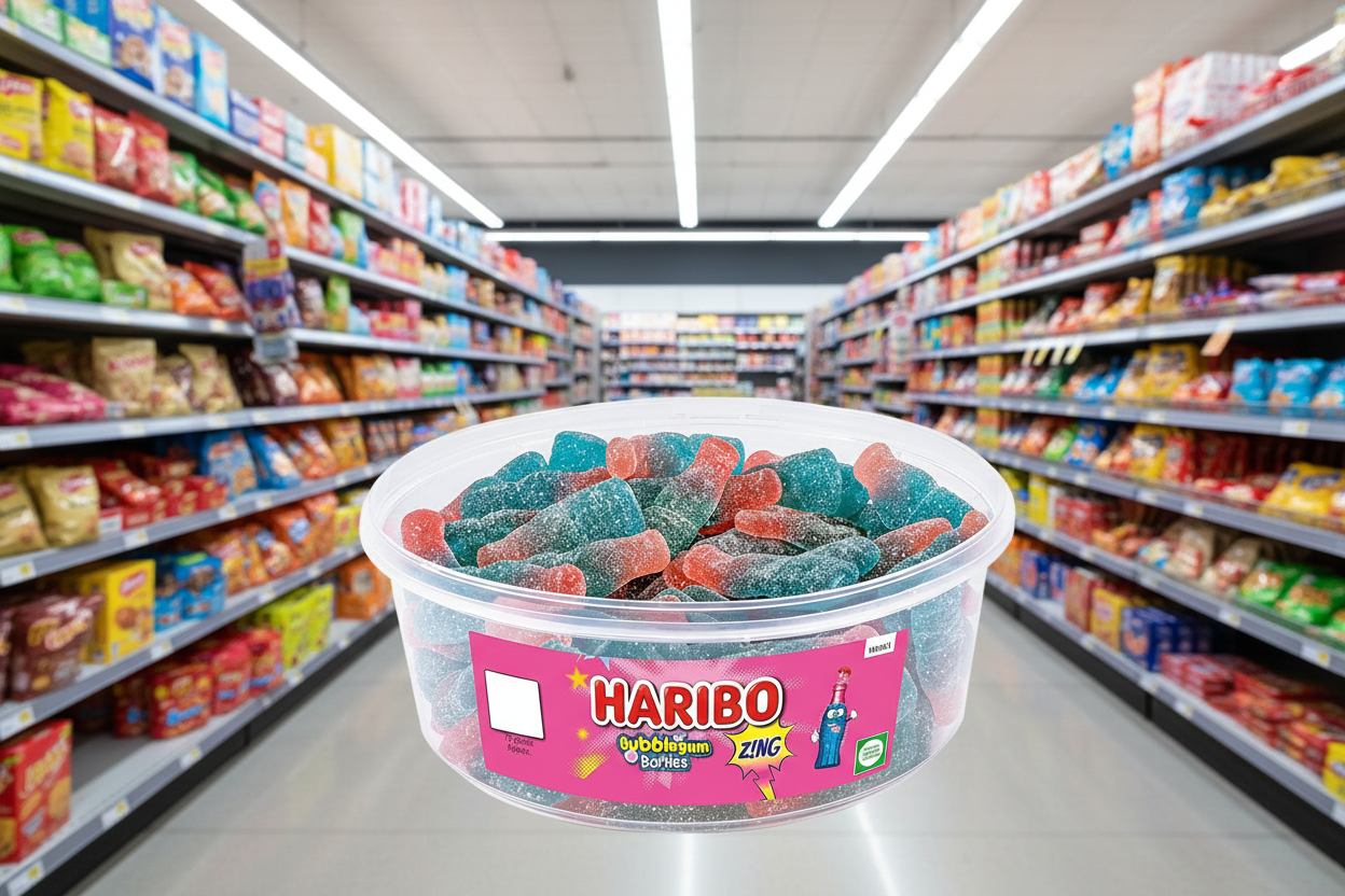 75 x Haribo Bubblegum Bottles Zing - 1