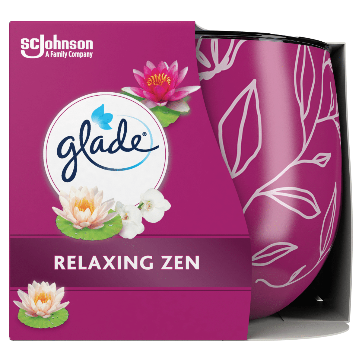 6 X Glade Candle Relaxing Zen - 108Gm