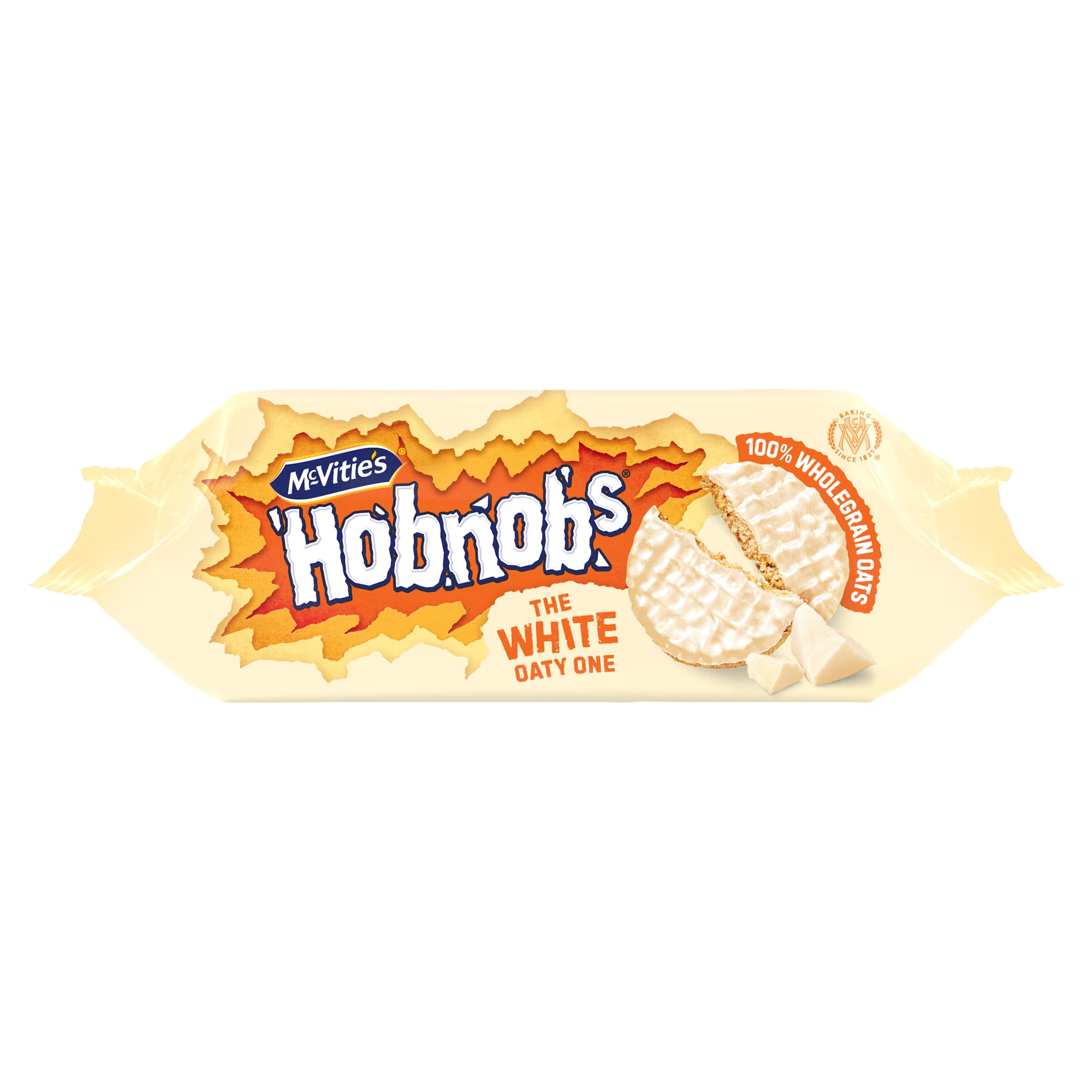 12 X Mcvities White Hobnobs - 232Gm