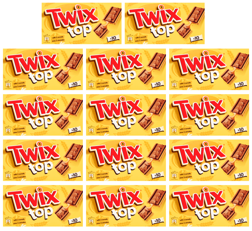 14 X Twix Top Chocolate Biscuit Bars Multipack 10X21G