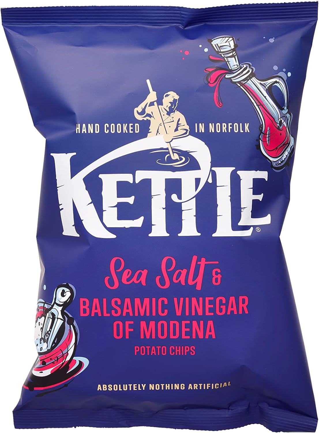 Kettle Sea Salt & Balsamic Vinegar Potato Chips 130G