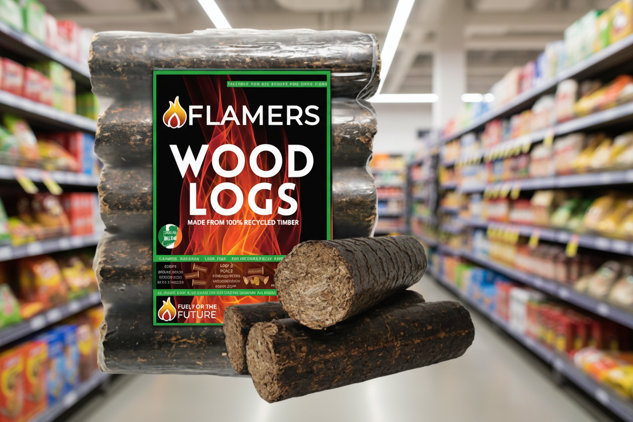 Flamers Woodlogs 5Pk F0059-01